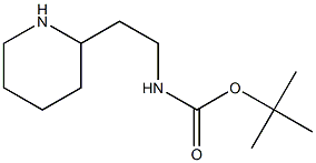 tert-butyl N-[2-(piperidin-2-yl)ethyl]carbamate Structure