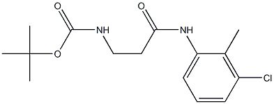 tert-butyl N-{2-[(3-chloro-2-methylphenyl)carbamoyl]ethyl}carbamate Structure