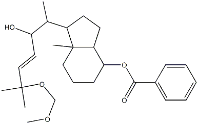Benzoic acid 1-(2-hydroxy-5-methoxymethoxy-1,5-dimethyl-hex-3-enyl)-7a-methyl-octahydro-inden-4-ylester 구조식 이미지