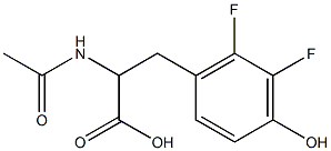 N-Acetyl-2,3-difluoro-DL-tyrosine 구조식 이미지