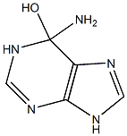 1H-Purin-6-ol,  6-amino-6,9-dihydro- Structure