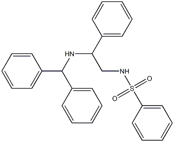 N-{2-[(diphenylmethyl)amino]-2-phenylethyl}benzenesulfonamide 구조식 이미지