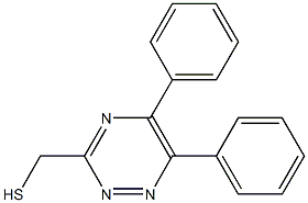 (5,6-diphenyl-1,2,4-triazin-3-yl)methyl hydrosulfide 구조식 이미지