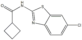 N-(6-chloro-1,3-benzothiazol-2-yl)cyclobutanecarboxamide Structure