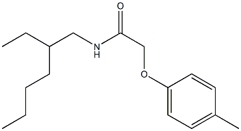 N-(2-ethylhexyl)-2-(4-methylphenoxy)acetamide 구조식 이미지