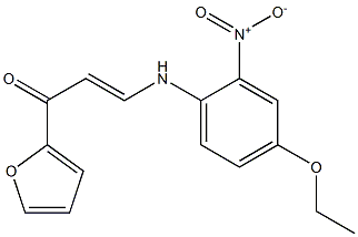 3-{4-ethoxy-2-nitroanilino}-1-(2-furyl)-2-propen-1-one Structure