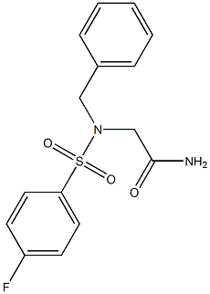 2-{benzyl[(4-fluorophenyl)sulfonyl]amino}acetamide Structure