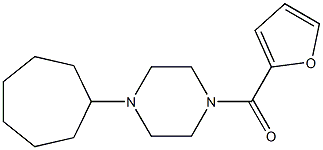 1-cycloheptyl-4-(2-furoyl)piperazine 구조식 이미지