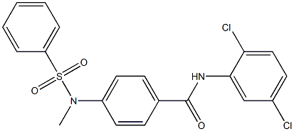 N-(2,5-dichlorophenyl)-4-[methyl(phenylsulfonyl)amino]benzamide Structure