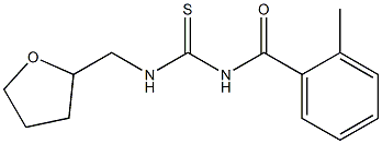 N-(2-methylbenzoyl)-N'-(tetrahydro-2-furanylmethyl)thiourea 구조식 이미지