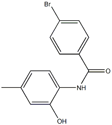 4-bromo-N-(2-hydroxy-4-methylphenyl)benzamide 구조식 이미지