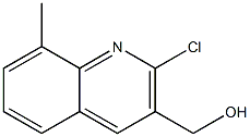 (2-chloro-8-methyl-3-quinolinyl)methanol Structure