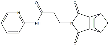 3-(3,5-dioxo-4-azatricyclo[5.2.1.0~2,6~]dec-8-en-4-yl)-N-pyridin-2-ylpropanamide Structure