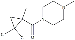 1-[(2,2-dichloro-1-methylcyclopropyl)carbonyl]-4-methylpiperazine 구조식 이미지