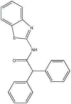 N-(1,3-benzothiazol-2-yl)-2,2-diphenylacetamide Structure