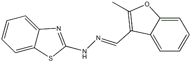 2-methyl-1-benzofuran-3-carbaldehyde 1,3-benzothiazol-2-ylhydrazone Structure