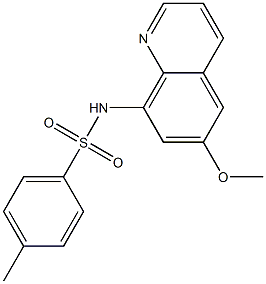 4-methyl-N-[6-(methyloxy)quinolin-8-yl]benzenesulfonamide Structure