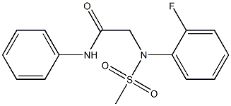 2-[2-fluoro(methylsulfonyl)anilino]-N-phenylacetamide Structure