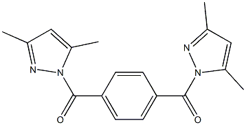 1-{4-[(3,5-dimethyl-1H-pyrazol-1-yl)carbonyl]benzoyl}-3,5-dimethyl-1H-pyrazole Structure