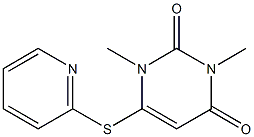 1,3-dimethyl-6-(2-pyridinylsulfanyl)-2,4(1H,3H)-pyrimidinedione 구조식 이미지