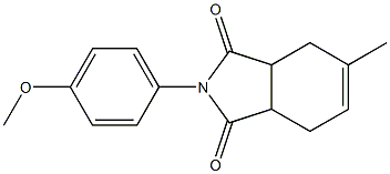 2-(4-methoxyphenyl)-5-methyl-3a,4,7,7a-tetrahydro-1H-isoindole-1,3(2H)-dione Structure