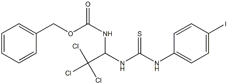 benzyl 2,2,2-trichloro-1-{[(4-iodoanilino)carbothioyl]amino}ethylcarbamate 구조식 이미지