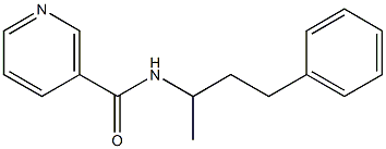 N-(1-methyl-3-phenylpropyl)nicotinamide Structure