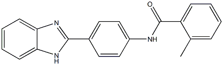 N-[4-(1H-benzimidazol-2-yl)phenyl]-2-methylbenzamide 구조식 이미지