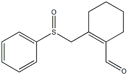 2-[(phenylsulfinyl)methyl]-1-cyclohexene-1-carbaldehyde Structure