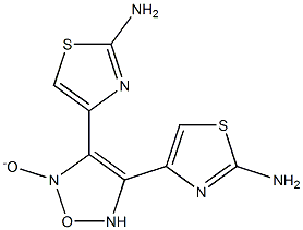 4-[4-(2-amino-1,3-thiazol-4-yl)-2-oxido-1,2,5-oxadiazol-3-yl]-1,3-thiazol-2-amine Structure