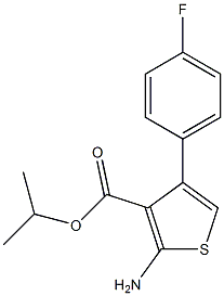 isopropyl 2-amino-4-(4-fluorophenyl)-3-thiophenecarboxylate 구조식 이미지