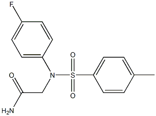 2-{4-fluoro[(4-methylphenyl)sulfonyl]anilino}acetamide 구조식 이미지