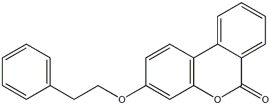 3-(2-phenylethoxy)-6H-benzo[c]chromen-6-one 구조식 이미지