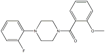 2-{[4-(2-fluorophenyl)-1-piperazinyl]carbonyl}phenyl methyl ether 구조식 이미지