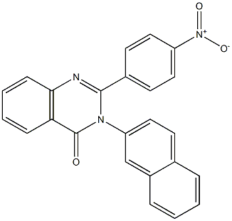 2-{4-nitrophenyl}-3-(2-naphthyl)-4(3H)-quinazolinone 구조식 이미지