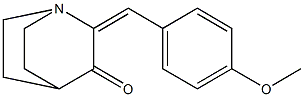 2-(4-methoxybenzylidene)quinuclidin-3-one 구조식 이미지