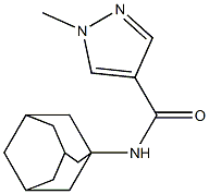 N-(1-adamantyl)-1-methyl-1H-pyrazole-4-carboxamide 구조식 이미지