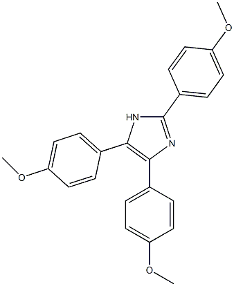 2,4,5-tris[4-(methyloxy)phenyl]-1H-imidazole 구조식 이미지