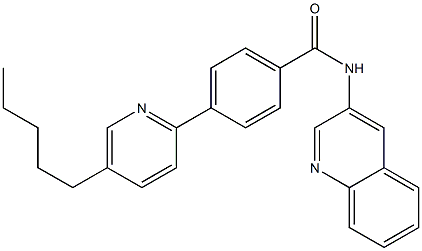 4-(5-pentyl-2-pyridinyl)-N-(3-quinolinyl)benzamide 구조식 이미지