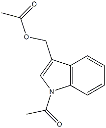 (1-acetyl-1H-indol-3-yl)methyl acetate 구조식 이미지