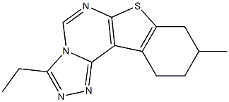 3-ethyl-9-methyl-8,9,10,11-tetrahydro[1]benzothieno[3,2-e][1,2,4]triazolo[4,3-c]pyrimidine Structure