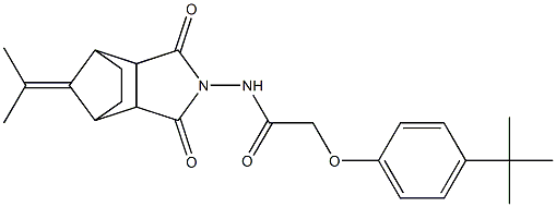 2-(4-tert-butylphenoxy)-N-[10-(1-methylethylidene)-3,5-dioxo-4-azatricyclo[5.2.1.0~2,6~]dec-4-yl]acetamide 구조식 이미지