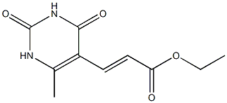 ethyl 3-(6-methyl-2,4-dioxo-1,2,3,4-tetrahydro-5-pyrimidinyl)acrylate Structure