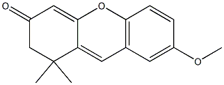 7-methoxy-1,1-dimethyl-1,2-dihydro-3H-xanthen-3-one 구조식 이미지