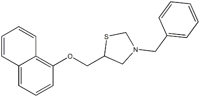 (3-benzyl-1,3-thiazolidin-5-yl)methyl 1-naphthyl ether 구조식 이미지
