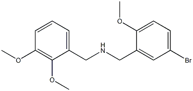 N-(5-bromo-2-methoxybenzyl)(2,3-dimethoxyphenyl)methanamine 구조식 이미지