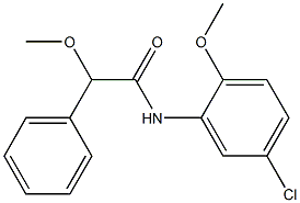 N-(5-chloro-2-methoxyphenyl)-2-methoxy-2-phenylacetamide Structure