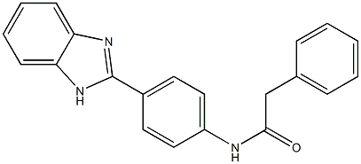 N-[4-(1H-benzimidazol-2-yl)phenyl]-2-phenylacetamide Structure