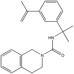 N-[1-(3-isopropenylphenyl)-1-methylethyl]-3,4-dihydroisoquinoline-2(1H)-carboxamide Structure