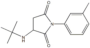 3-(tert-butylamino)-1-(3-methylphenyl)pyrrolidine-2,5-dione 구조식 이미지